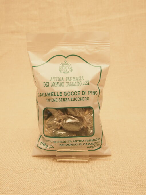 Caramelle Gocce di Pino (Pinien Zuckerl mit zuckerfreier Füllung)
