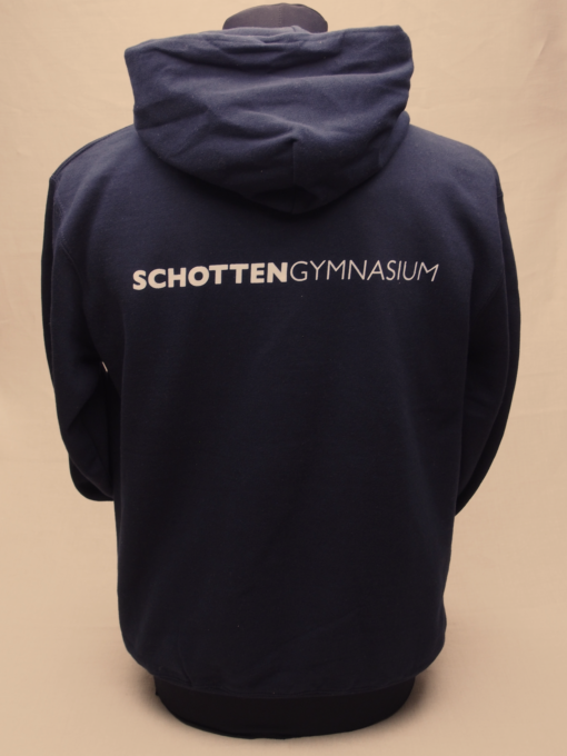 Dunkelblauer Hoodie Schottengymnasium – Bild 2
