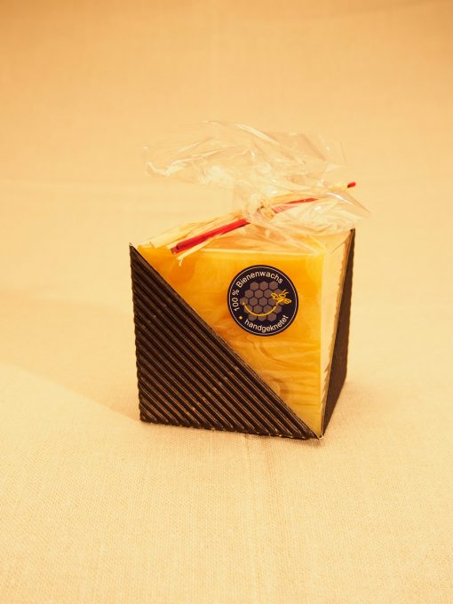 Bienenwachskerze Würfel 80/80