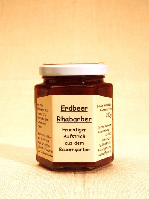 Erdbeer-Rhabarber Fruchtaufstrich