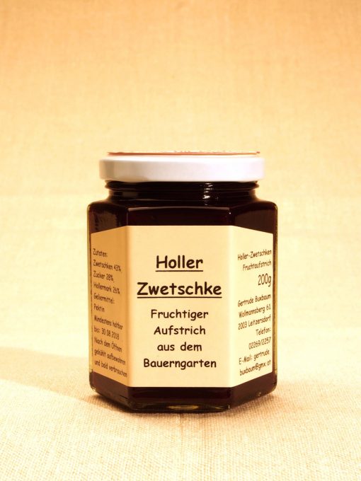 Holler-Zwetschke Fruchtaufstrich