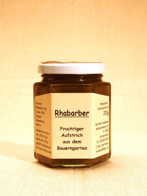 Rhabarber Fruchtaufstrich