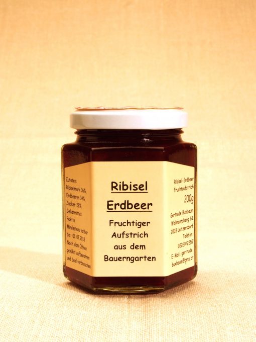 Ribisel-Erdbeer Fruchtaufstrich