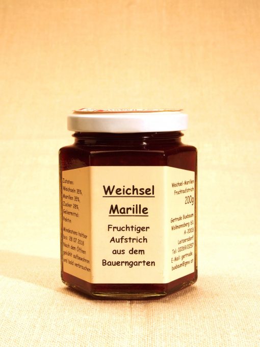 Weichsel-Marille Fruchtaufstrich