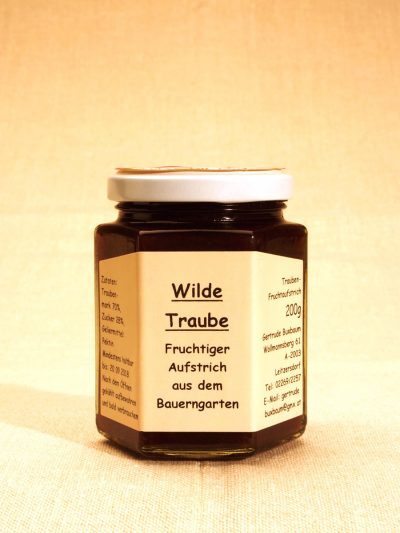 Wilde Traube Fruchtaufstrich