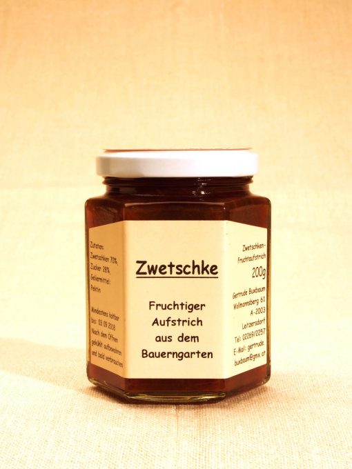 Zwetschken Fruchtaufstrich